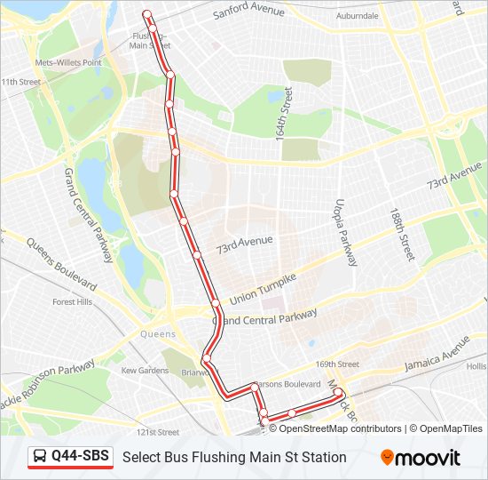 q44sbs Route Schedules, Stops & Maps Select Bus Flushing Main St