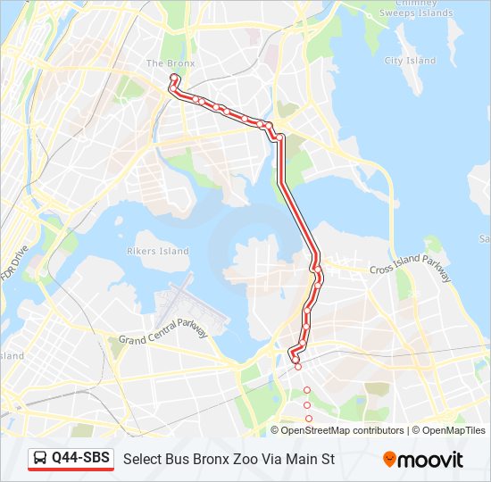 q44sbs Route Schedules, Stops & Maps Select Bus Bronx Zoo Via Main