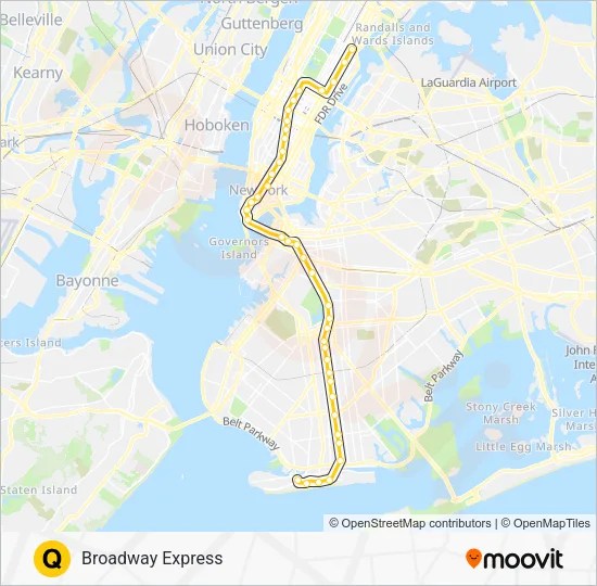 Q Train Stops Manhattan Q Route: Schedules, Stops & Maps - Uptown & Queens (Updated)