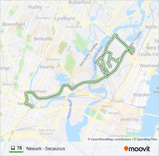 78 Route Schedules, Stops & Maps Secaucus (Updated)