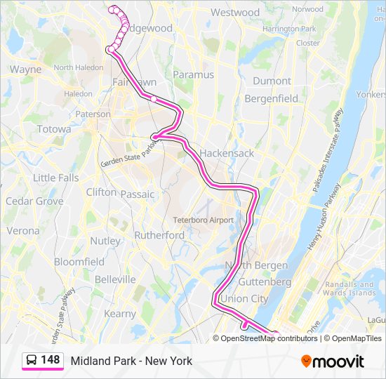 148 Route Schedules, Stops & Maps New York Express (Updated)