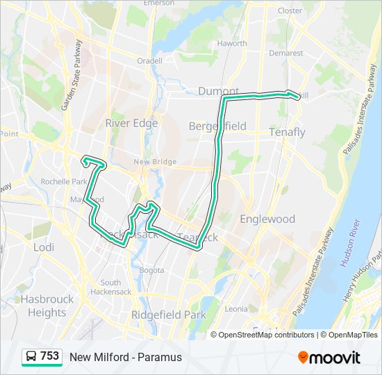 753 Route Schedules, Stops & Maps Cresskill (Updated)