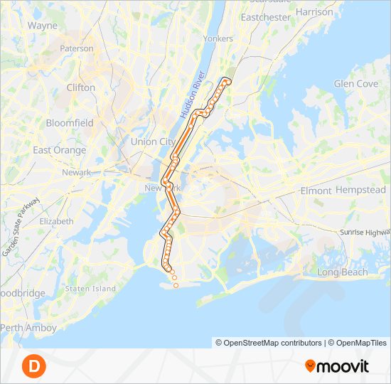 D Route Schedules, Stops & Maps Downtown & Brooklyn (Updated)