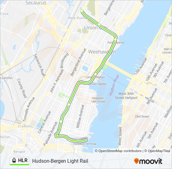 hlr Route Schedules, Stops & Maps Tonnelle Avenue (Updated)