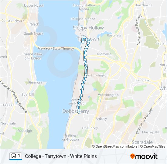 1 Route Schedules, Stops & Maps Dobbs Tarrytown (Updated)