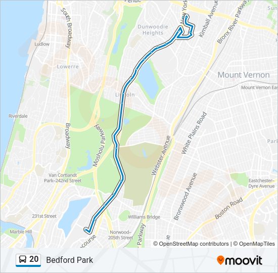 20 Route Schedules, Stops & Maps Bedford Park (Updated)