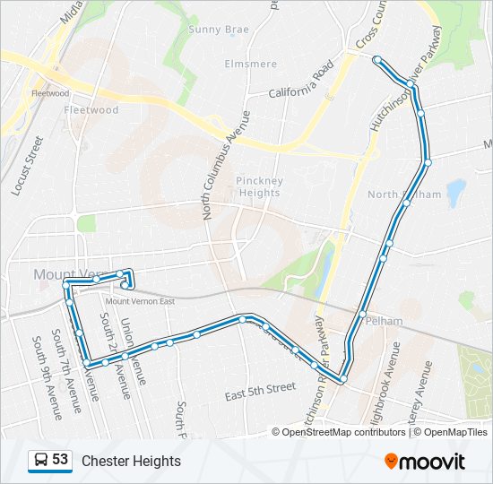 53 Route Schedules, Stops & Maps Chester Heights (Updated)
