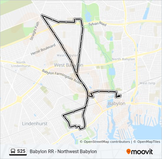 Bx22 Bus Route Map S25 Route: Schedules, Stops & Maps - Northwest Babylon (Updated)