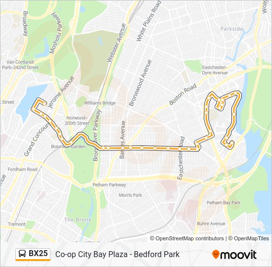 bx25 Route Schedules, Stops & Maps Bedford Park Lehman College Via Allerton (Updated)