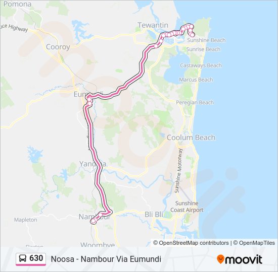 630 Route Schedules, Stops & Maps Nambour Station (Updated)