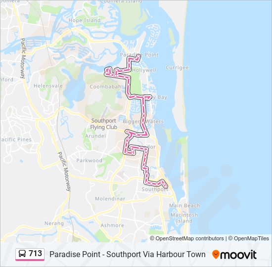713 Route Schedules, Stops & Maps Southport (Updated)