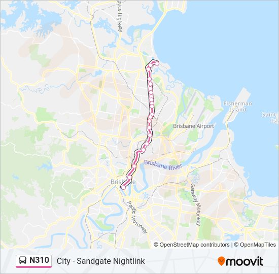 n310 Route Schedules, Stops & Maps Sandgate (Updated)