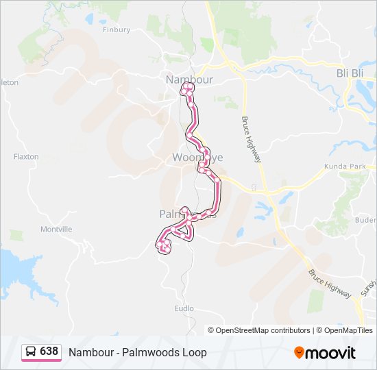 638 Route Schedules, Stops & Maps Nambour Central, Lowe St (Updated)