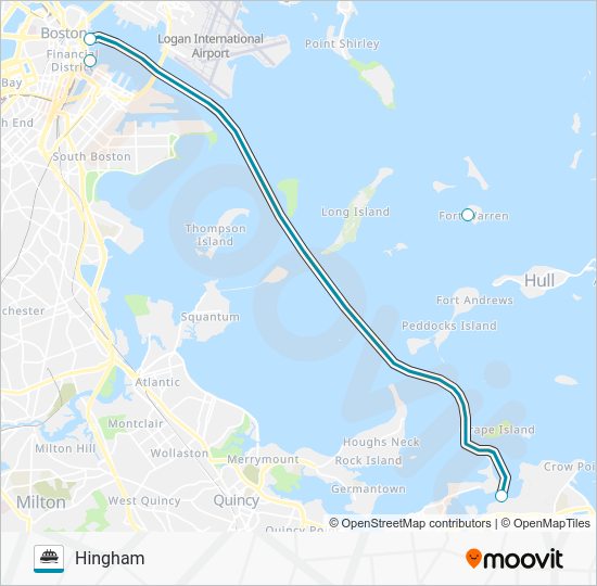 HINGHAMHULL FERRY Route Schedules, Stops & Maps Hingham (Updated)