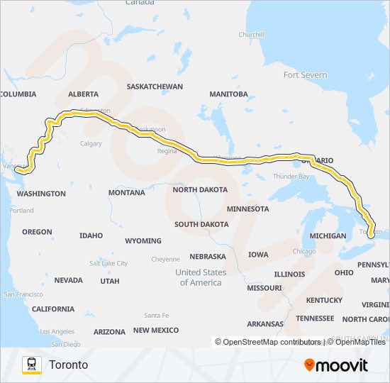 Via Rail Tracker Map Via Rail Route: Schedules, Stops & Maps - Toronto (Updated)