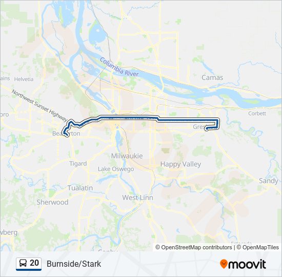 20 Route Schedules, Stops & Maps Beaverton Transit Center (South) (Updated)
