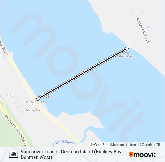 vancouver island denman island buckley bay denman west Route Schedules