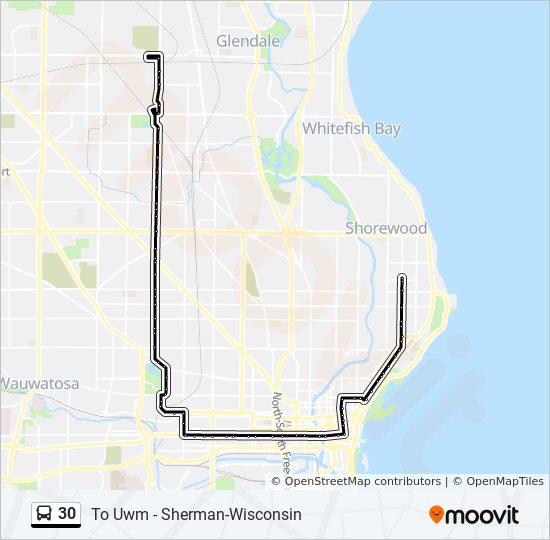 Uwm Spring 2023 Schedule 30 Route: Schedules, Stops & Maps - To Uwm - Sherman-Wisconsin (Updated)