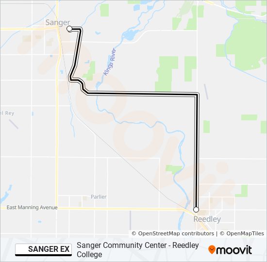 sanger ex Route Schedules, Stops & Maps Reedley College (Updated)