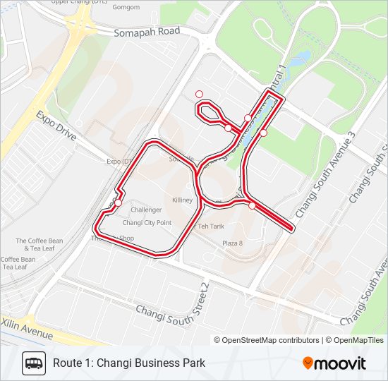 changi city point shuttle Route Schedules, Stops & Maps Route 1