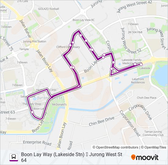 240m Route Schedules, Stops & Maps Boon Lay Way (Lakeside Stn) (Updated)
