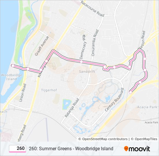 260 Route Schedules, Stops & Maps Milnerton Lighthouse‎→Victoria