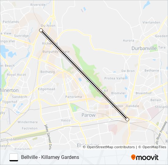 bellville killarney gardens Route Schedules, Stops & Maps Bellville