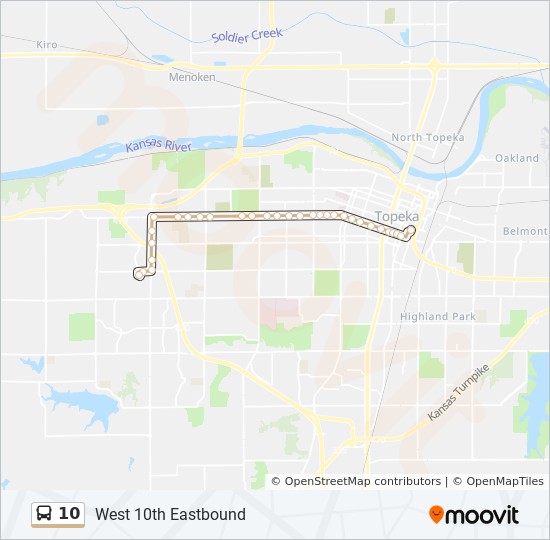 10 Route Schedules, Stops & Maps West 10th Eastbound (Updated)