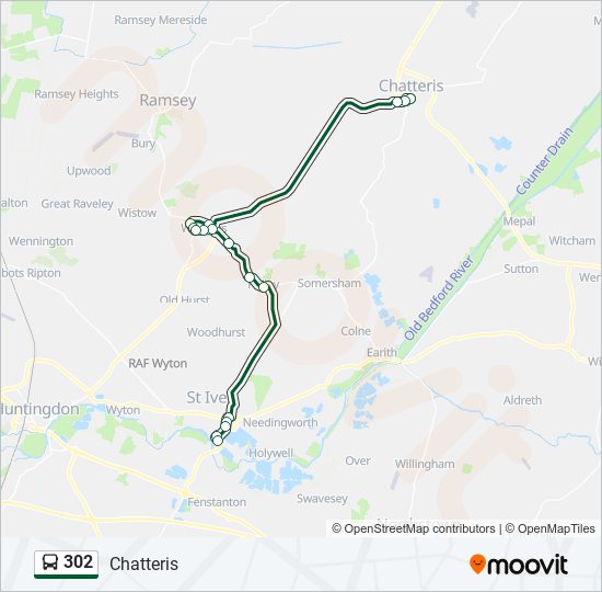 302 Route Schedules, Stops & Maps Chatteris (Updated)