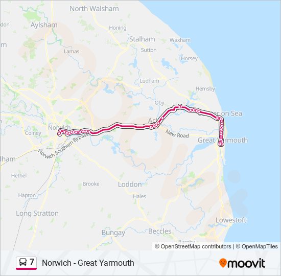 7 Route Schedules, Stops & Maps Norwich City Centre (Updated)