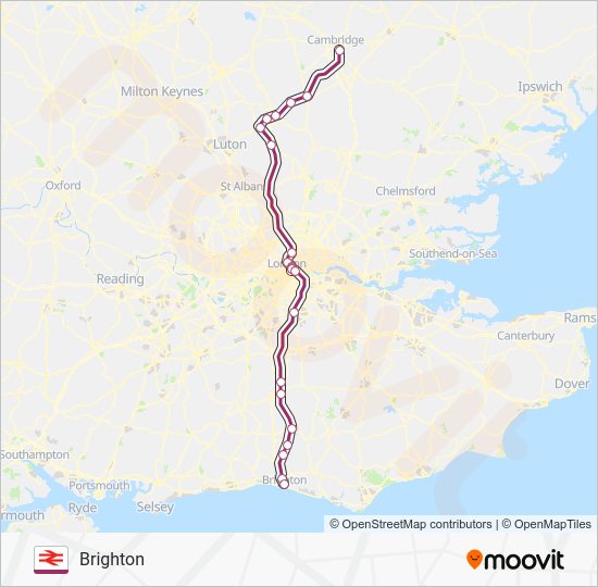 thameslink Route Schedules, Stops & Maps Brighton (Updated)