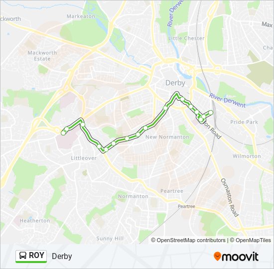 roy Route Schedules, Stops & Maps Derby (Updated)