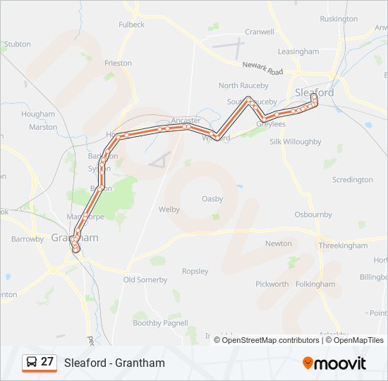 27 Route Schedules, Stops & Maps Sleaford (Updated)
