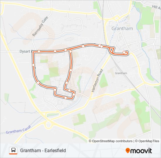 1grantham into town Route Schedules, Stops & Maps Grantham (Updated)