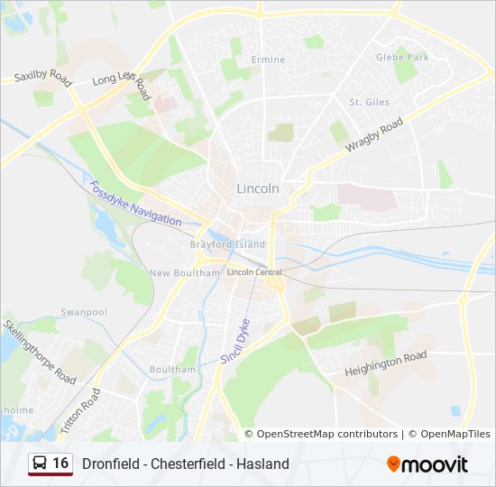 Leeds 16 Bus Route Map 16 Route Schedules, Stops & Maps Dronfield