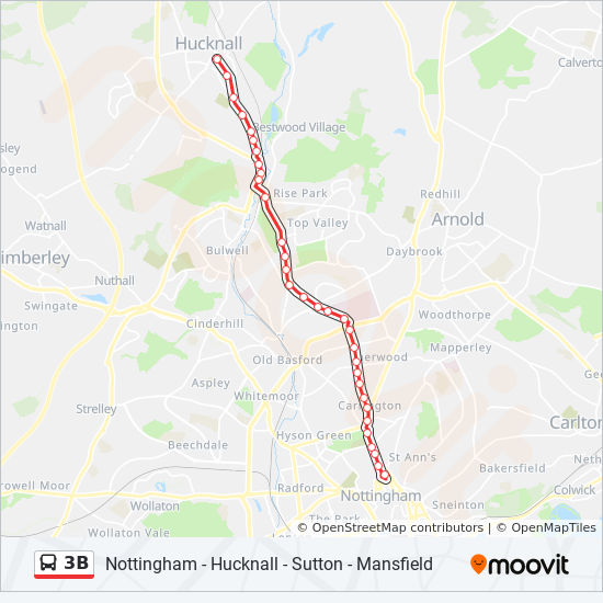3B Route Schedules, Stops & Maps Mansfield