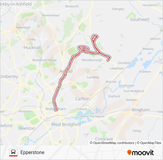 calverton Route Schedules, Stops & Maps Epperstone (Updated)