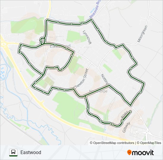 535nottsbus connect Route Schedules, Stops & Maps Eastwood (Updated)