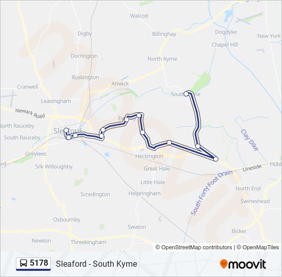 5178 Route Schedules, Stops & Maps Sleaford (Updated)