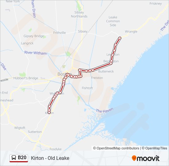 b20 Route Schedules, Stops & Maps Kirton (Updated)