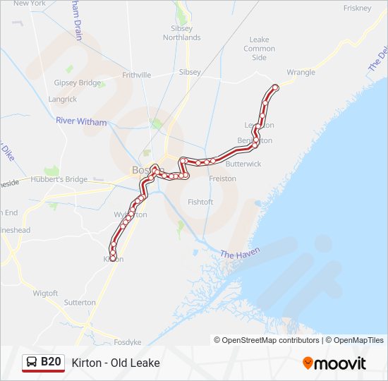 b20 Route Schedules, Stops & Maps Kirton (Updated)