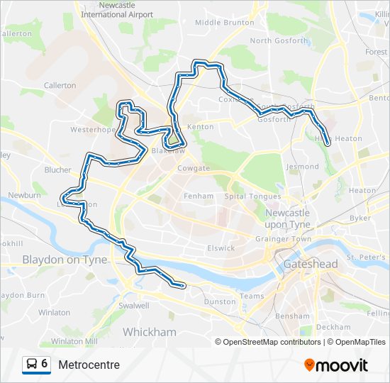 6 Route Schedules, Stops & Maps Metrocentre (Updated)