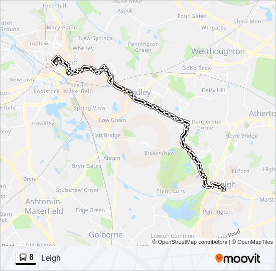 8 Route Schedules, Stops & Maps Leigh (Updated)