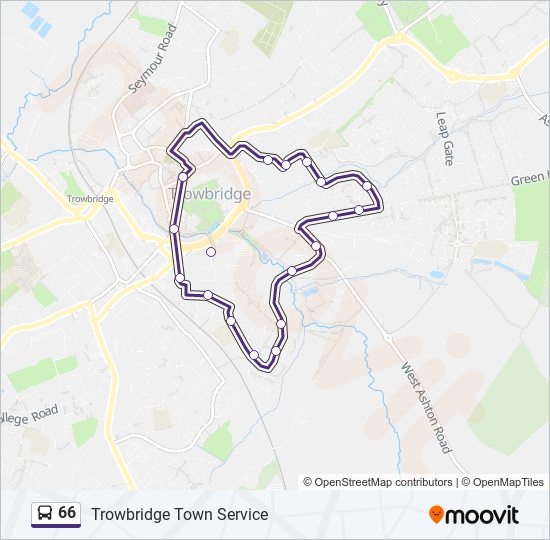 66 Route Schedules, Stops & Maps Trowbridge (Updated)