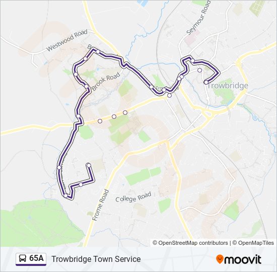 65a Route Schedules, Stops & Maps Trowbridge (Updated)