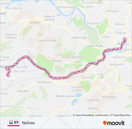 x9 Route Schedules, Stops & Maps Nailsea (Updated)