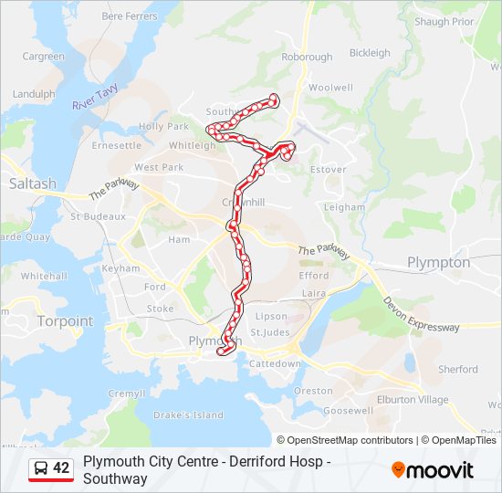 42 Route Schedules, Stops & Maps Southway (Updated)