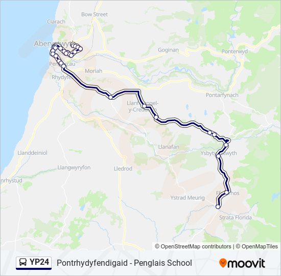 yp24 Route Schedules, Stops & Maps WaunFawr (Updated)