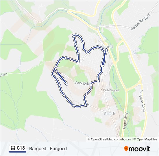 c18 Route Schedules, Stops & Maps Bargoed (Updated)