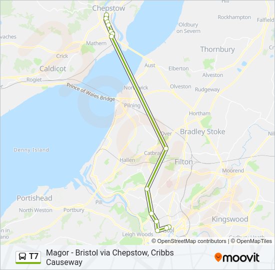t7 Route Schedules, Stops & Maps Chepstow (Updated)